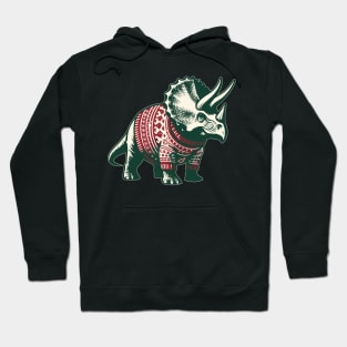 Christmas Triceratops Hoodie